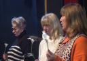 Fiona Gwinnet, Julie Stonestreet and Maria Wilkinson in rehearsal