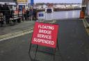 Foot passenger launch in place as floating bridge pulled from service