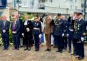 The commemoration event on Cowes Parade.