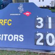 IWRFC scoreboard against Portsmouth II