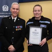 PC Holly Smith and Supt Rob Mitchell.