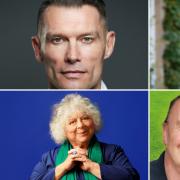 John Partridge, Faryl Smith, Miriam Margolyes and Jonathan Agnew and Phil Tufnell
