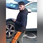 A man police want to speak in connection with a theft.
