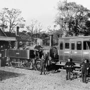 These men and their train are at Freshwater Station shortly after the line opened. Today, they would be on the factory floor of Teemill, the T-shirt entrepreneurs.