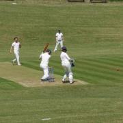 George Watts gets a wickets caught in the slips for Ventnor seconds.