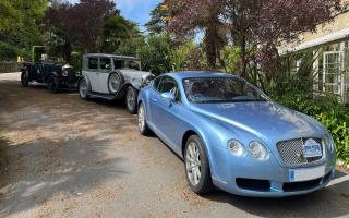 Bentley cars at The Royal Hotel, Ventnor.