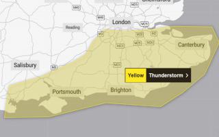 Weather warning from the Met Office.