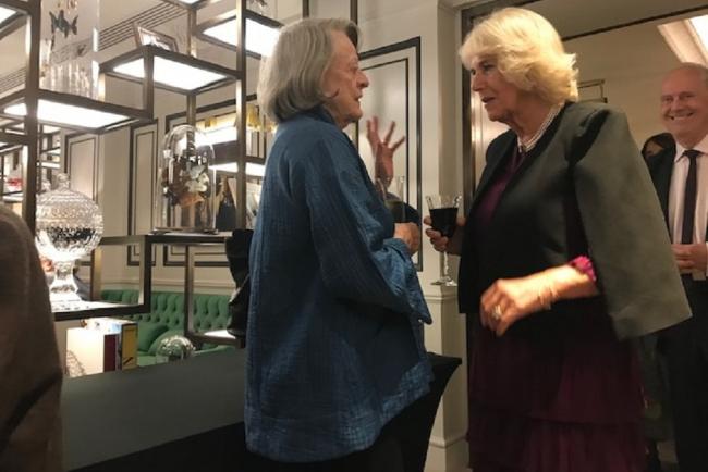 The Duchess of Cornwall with Dame Maggie Smith