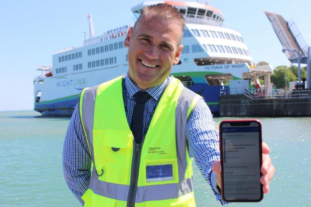 Picture shows Islander Dean Murphy, head of IW port operations