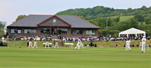 Isle of Wight County Press: Action between Hampshire and Nottinghamshire at Newclose in 2019. FILE