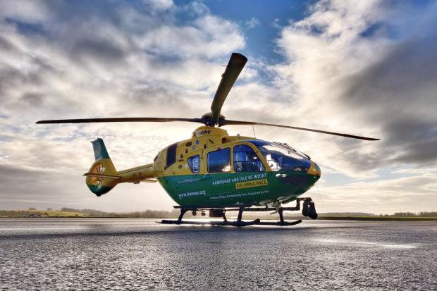 Isle of Wight County Press: Hampshire and Isle of Wight Air Ambulance.