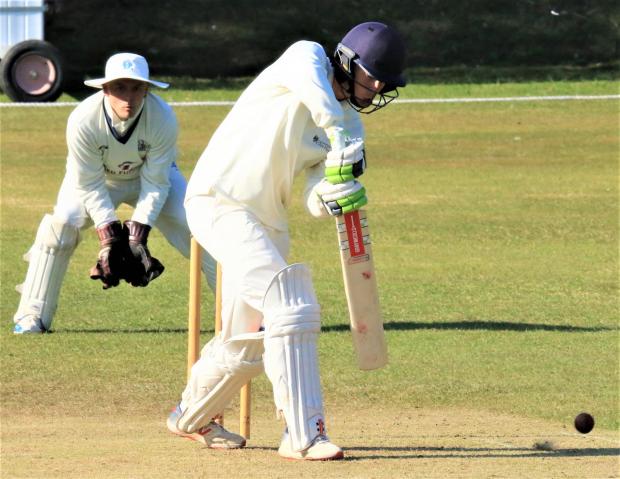 Isle of Wight County Press: Benji White smashed 130 not out foor Shanklin and Goshill at Portsmouth and Southsea, as the Westhill club went on to win by 13 runs. Photo: Dave Reynolds