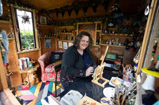 Isle of Wight County Press: Cuprinol Shed of the Year unexpected/unique category: Diane Goring in her entry Away with the Fairies shed, in Newport. 