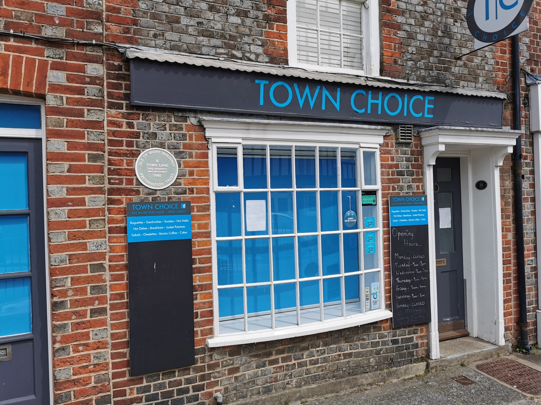 Town Choice cafe, Town Lane.