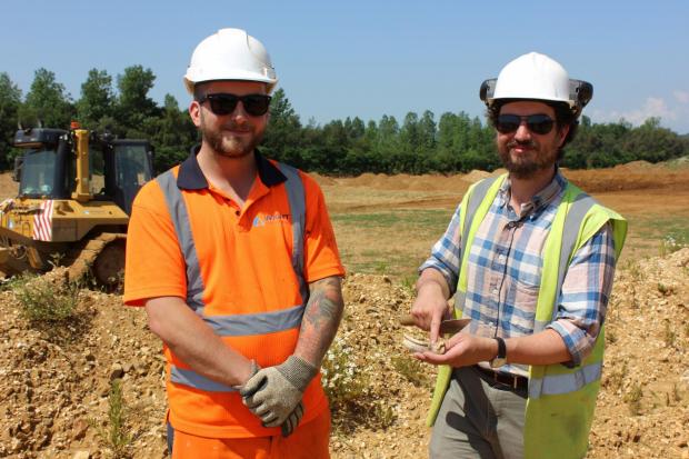 Isle of Wight County Press: The discovery of hundreds of artefacts at Hale Manor Quarry, Arreton.