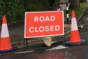 Two roads have been closed for urgent repair work.