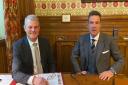 Tourism minister Stuart Andrew (left) and Isle of Wight MP Bob Seely, who will likely host the minister's spring visit.