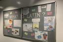 Student-made display board at Christ The King College