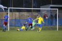 Ji Nash got a toe on the ball to put Newport two up away at Andover this evening