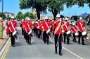 Medina Marching Band led the Armed Forces Day 2023 parade on Ryde seafront.