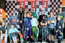 All the competitors in Round 4 of the Wight Karting Rental Karting Championships Summer Series.