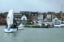 The Jenny is towed to the safety of Cowes Harbour.