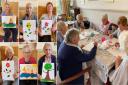 See care home residents’ paintings after visit from Island art pro PHOTOS