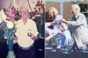 Harold at the Chillerton and Gatcombe Flower Show over the years