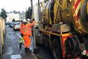Island Roads working clearing drains and gullies in Ryde.