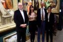 Martin Beisly, Emily Kelmendi, Robin McInnes and Chelsea Zahasczuk of Martin Beisly Fine Art in Martin’s London Gallery