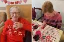 Joy and Brenda enjoying Valentine's Day at Old Charlton House in Cowes