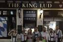 King Lud staff and Luddites enjoy a German-themed night at the Ryde Esplanade pub before it closed.
