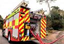 Firefighters were called to a fire at a field close to the Isle of Wight Garlic Festival site at Hale Common, near Newchurch.