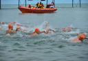 The annual swim from Sandown Pier to the site of the former Shanklin Pier is a casualty of continued adverse weather.