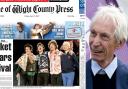 Front page: How the County Press reported the Rolling Stones' appearance at the Isle of Wight Festival in 2007.