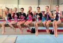 Legacy Elite gymnasts, from left: Skye Couse, Isabelle Berners and Megan Marshall, aged nine, Beaudi McDonald, ten, Indiana Simpkins, nine, Alesha Gayle, ten, and Jessica Taylor, 13, who are all regional Grade 4 and 5 medal winners.