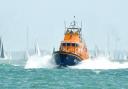 Picture of Yarmouth RNLI at the Round the Island Race by Lorraine Skipper.