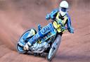Arran Butcher in action during the Island Masters speedway event at Smallbrook Stadium.  Photos: Ian Groves