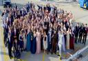 Christ the King's Year 11 students at their 2022 prom at Cowes Yacht Haven on the Isle of Wight. Photo by G. Debenham.