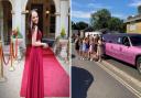 Isle of Wight school proms. Left, Katelyn Collopy of The Bay Secondary School, and right, Barton Primary School Year 6 leavers.