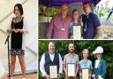 Pictured are Jude, left, team leader of adults and interventions. Top, Tony Burkitt, volunteer and event coordinator, Jade, recovery worker, Mark Langford, homeless navigator. Bottom, High Sheriff awards.