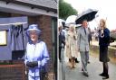 The Queen at Beaulieu House, Newport, in 2004, and Charles at Ryde Inshore Rescue in 2009.