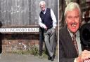Dickie Davies outside the house in Shanklin he grew up in during the Second World War.