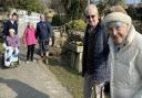 Orchard House residents enjoying a day out at Arreton Barns
