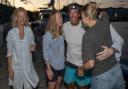 Simon Howes was surprised by his family in St Lucia after completing his solo Atlantic row (courtesy of Saint Lucia Tourism Authority).