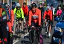 Randonnee cyclists in East Cowes, at a previous event.