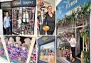 Businesses in Newport have been getting into the spirit of the coronation by sprucing up their shop frontages.