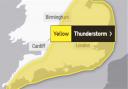 The Met Office have issued a thunderstorm warning for today (Tuesday).
