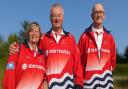 Island Games Team Isle of Wight's archery competitors are, from left,  Kay and David Grist, and captain, Rob Palmer.