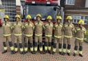 New on-call firefighters outside Ryde Fire Station